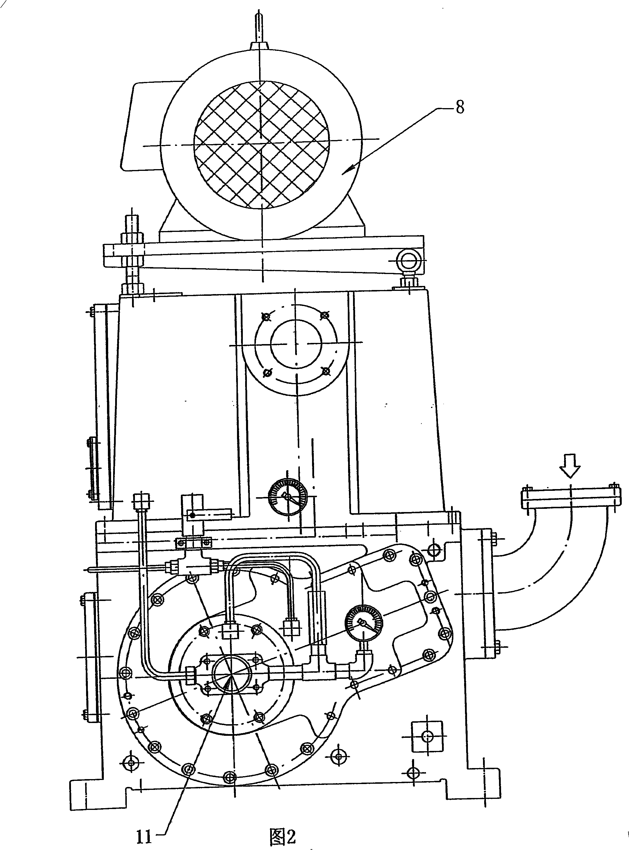 Novel non-leakage mechanical seal single-stage sliding valve vacuum pump