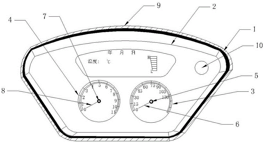 Display dashboard for battery car