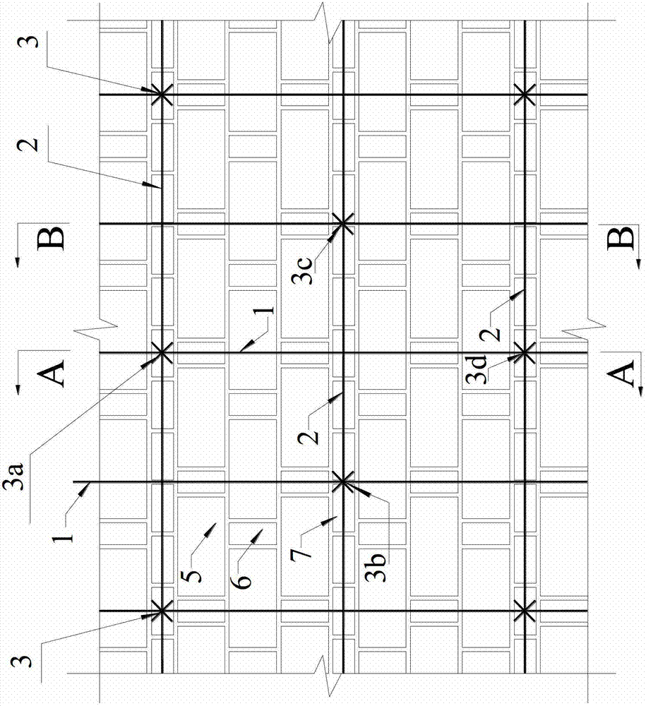 Method for reinforcing row-lock wall through steel strands and polymer mortar