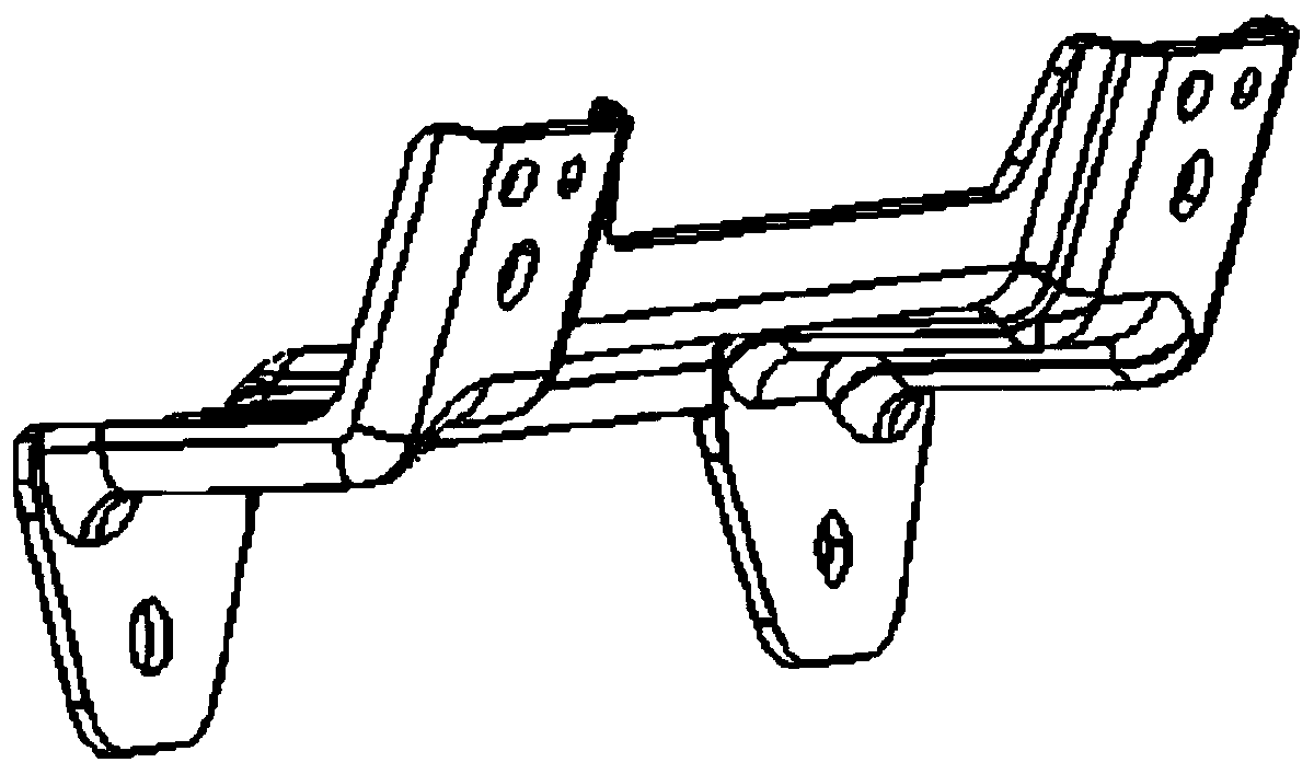 Passenger car passenger armrest bracket mounting structure and mounting method thereof