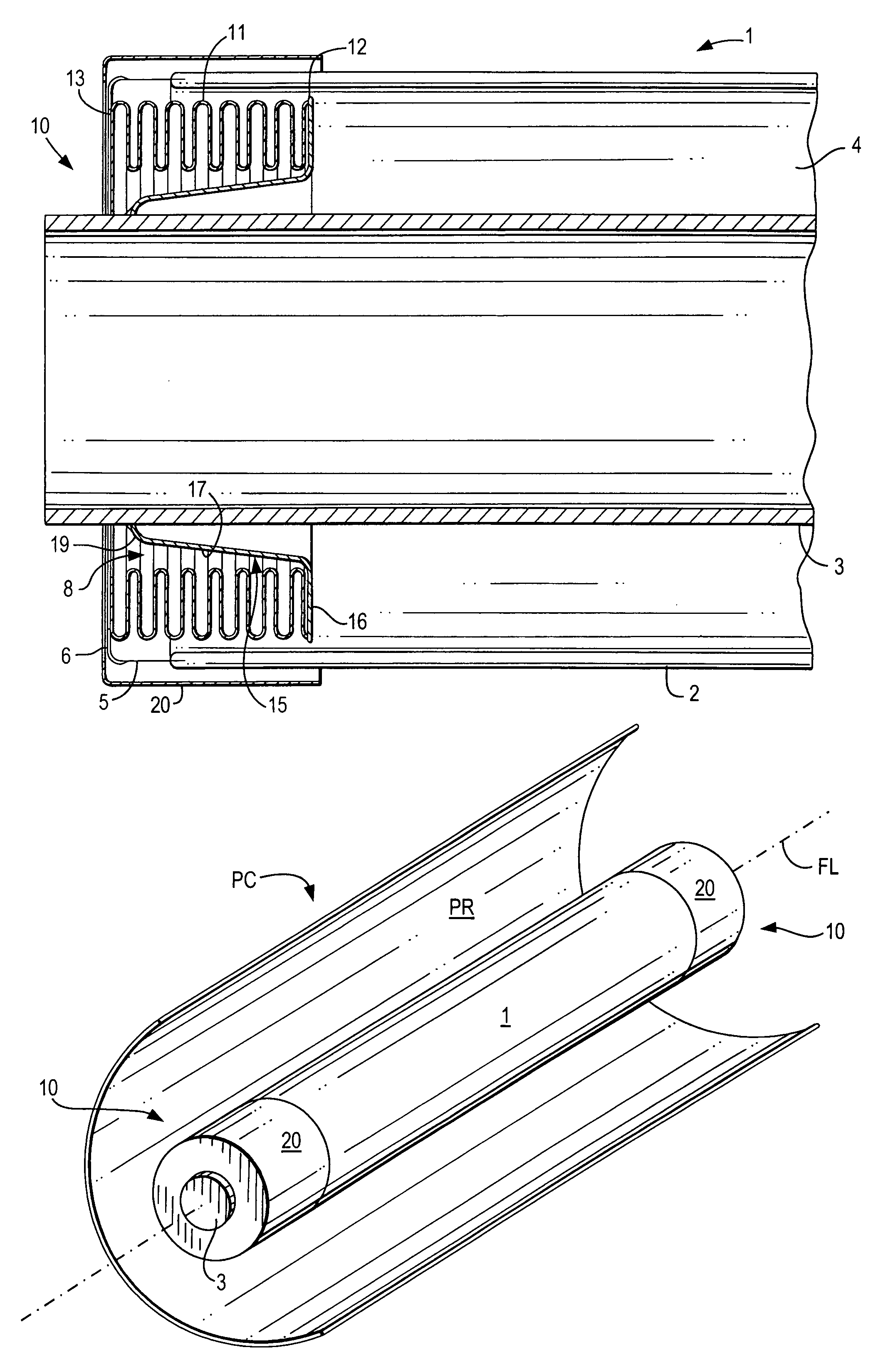 Absorber pipe for solar heating applications