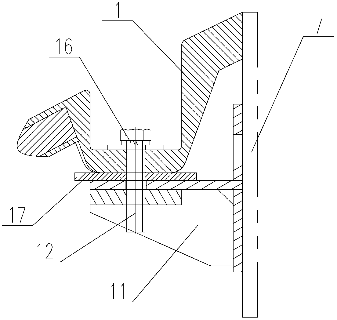 Hood structure of high speed train headstock and installation method