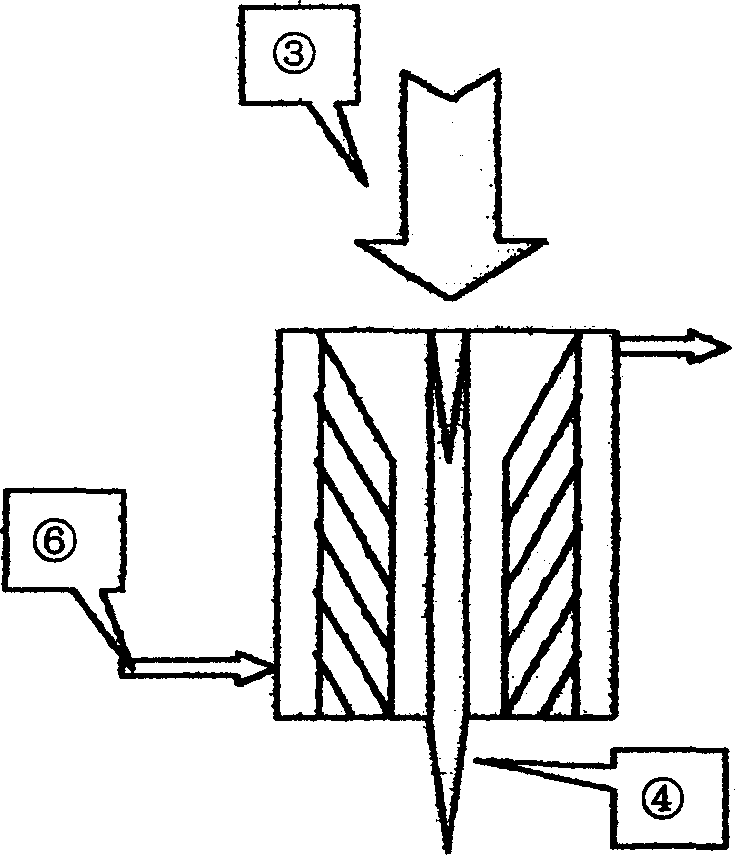 Method for preparing acetylene by hot plasma cracking methane containing gas