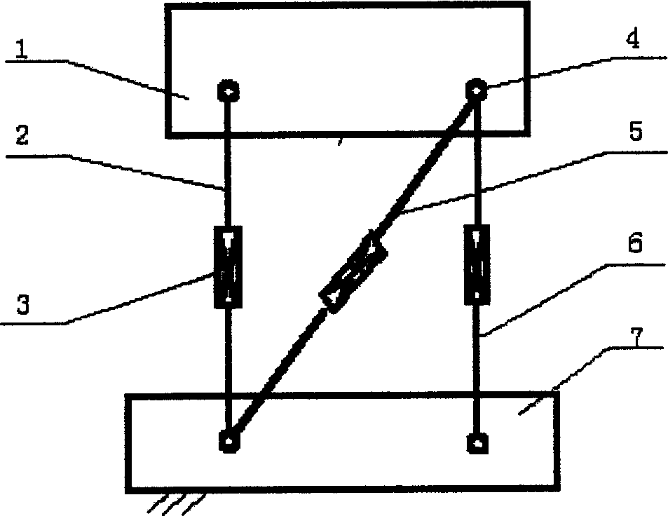 Parallel rotating angle measuring mechanism