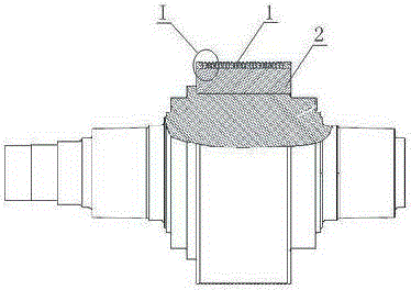 A side insert of a high-pressure roller mill roller sleeve and its replacement method