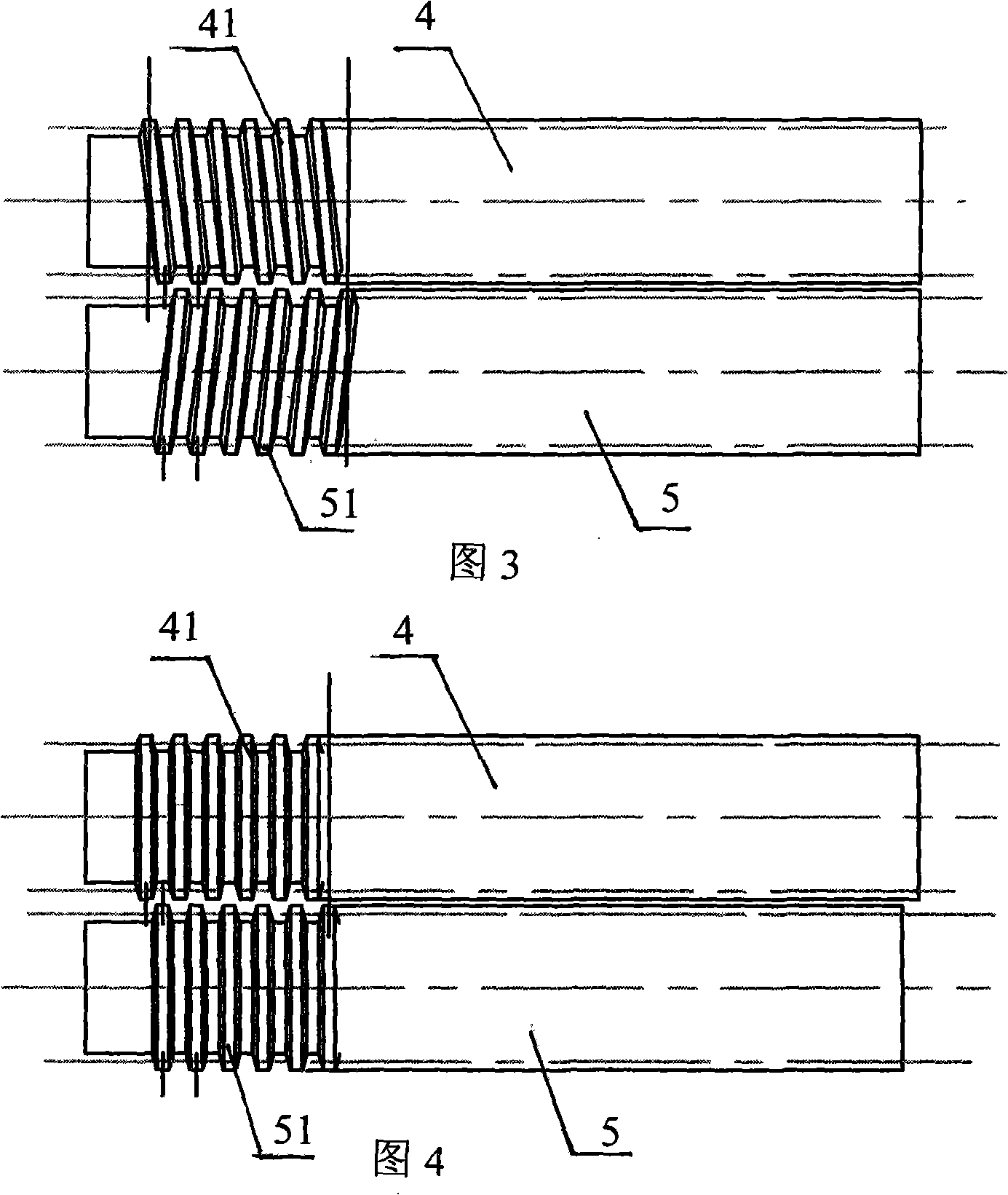 Untwining and gumming device for artificial board veneer