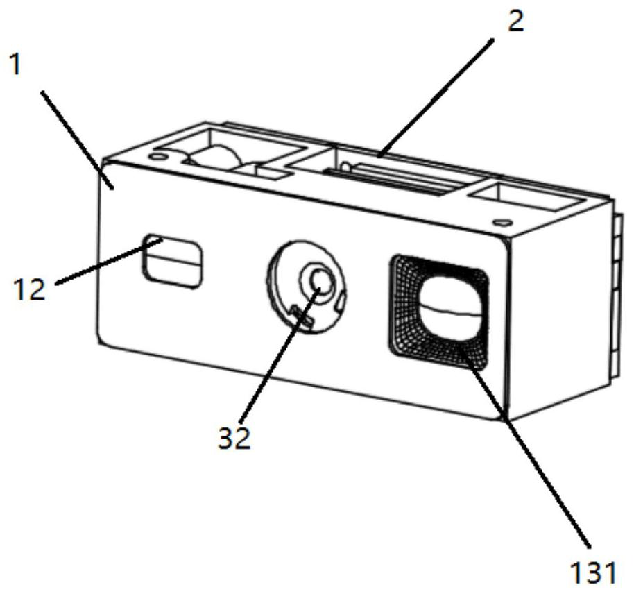 Miniature bar code acquisition device with detachable assembly