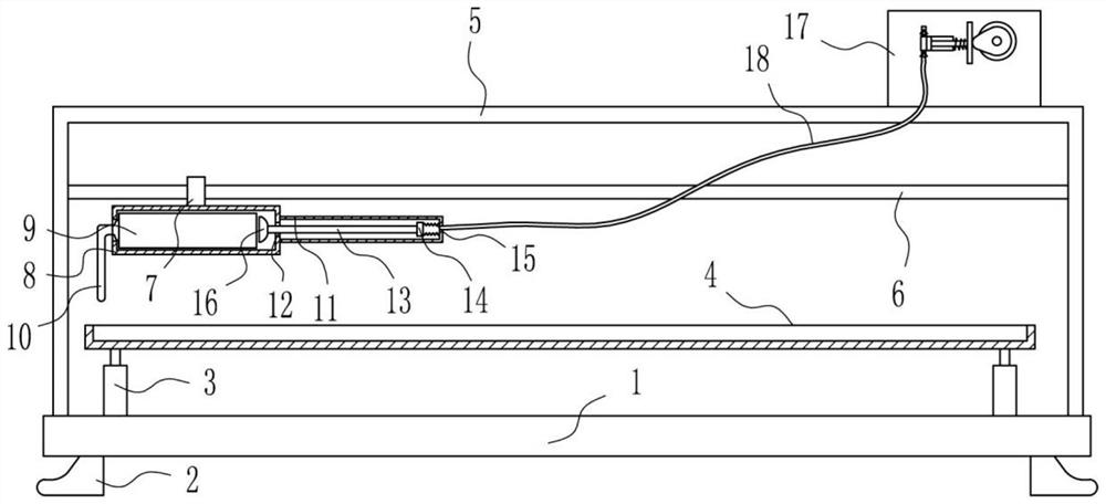 A LED linear lamp lampshade glue device