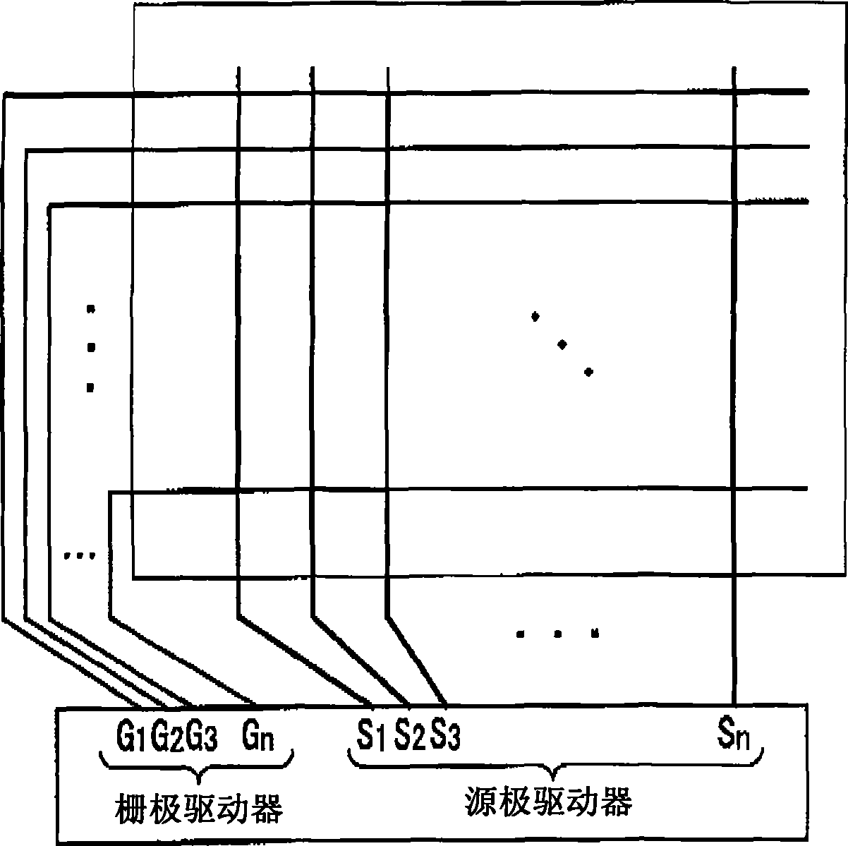 Method for driving liquid crystal display panel with triple gate arrangement