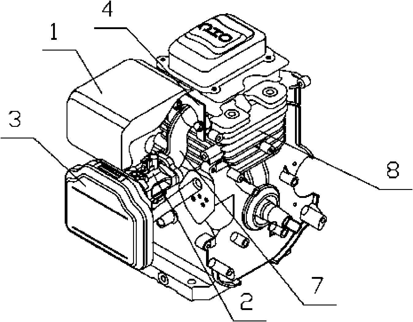 Fuel supply structure for general gasoline engines