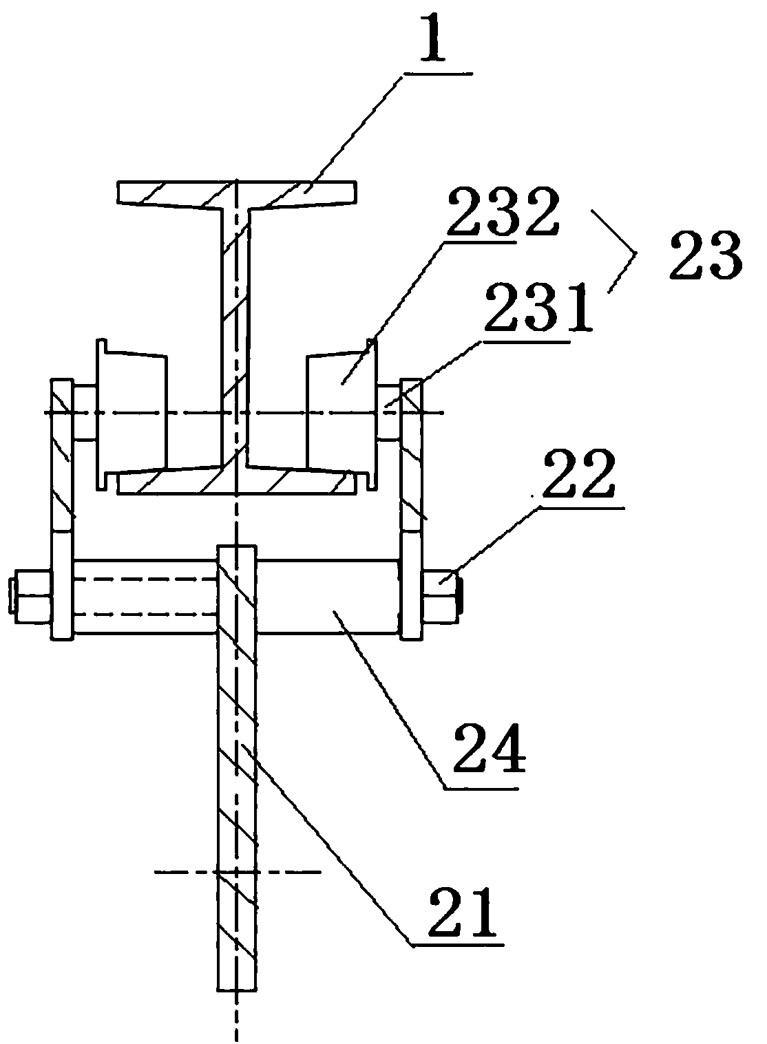 Synchronous combined lifting appliance for converter transformation