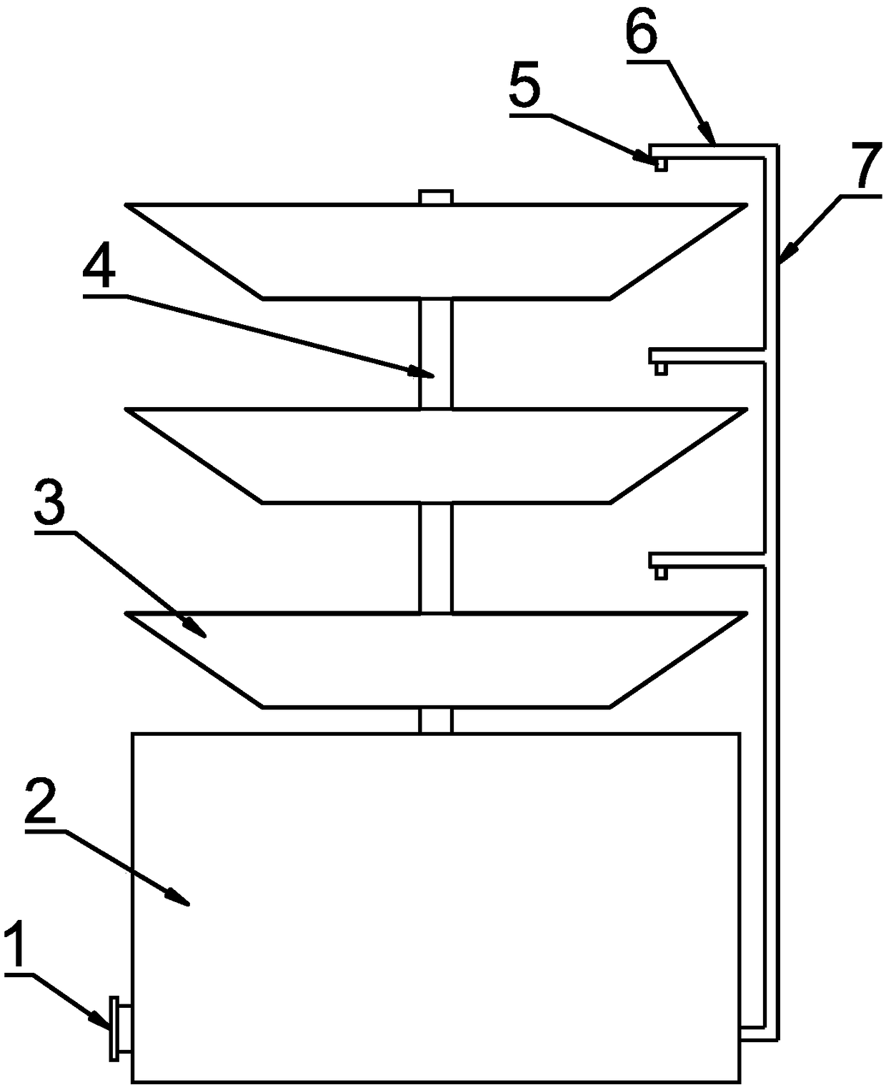 Water-saving stereoscopic agricultural planting rack