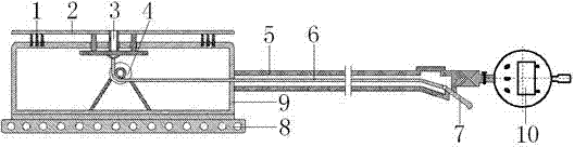 Device and method for measuring small diameter of Monod drilling tool/pump stator liner inner chamber