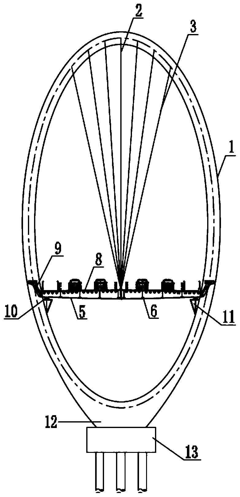 A composite bridge structure system with single helical arch and suspension cables