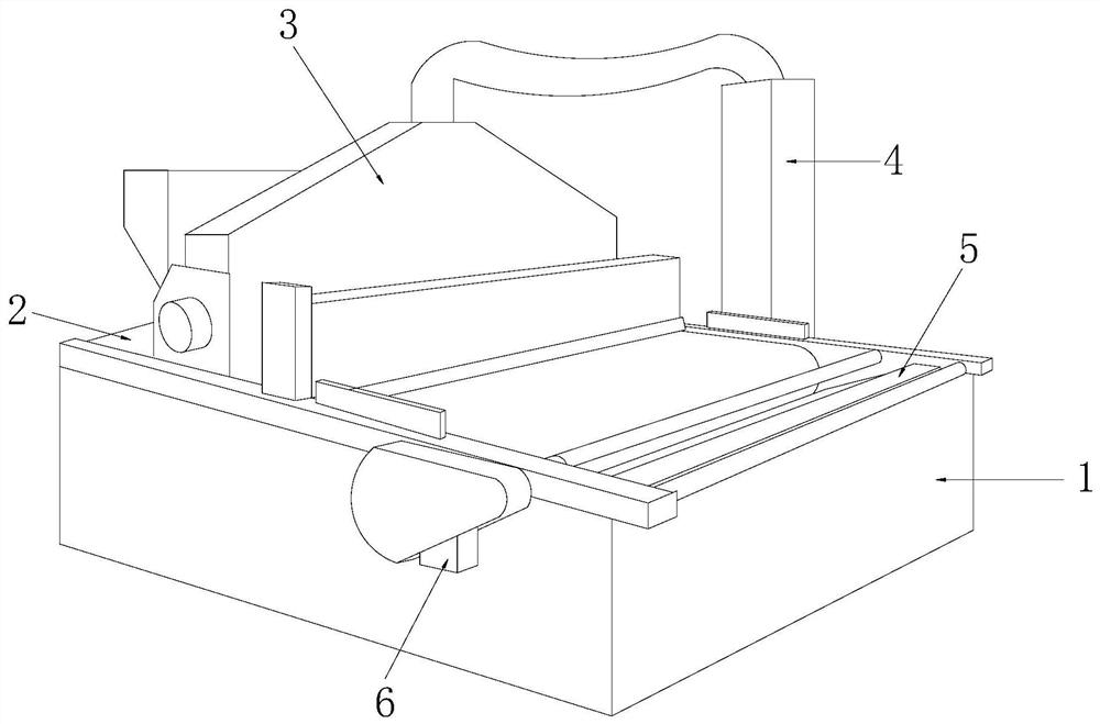 Sand blasting machine for glass