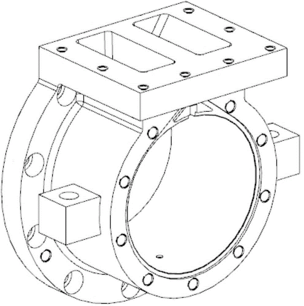 V-block-positioning pneumatic clamping machining center fixture