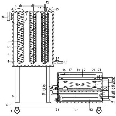 Lead-free alloy new material alloy pipe preparation device for food mechanical part