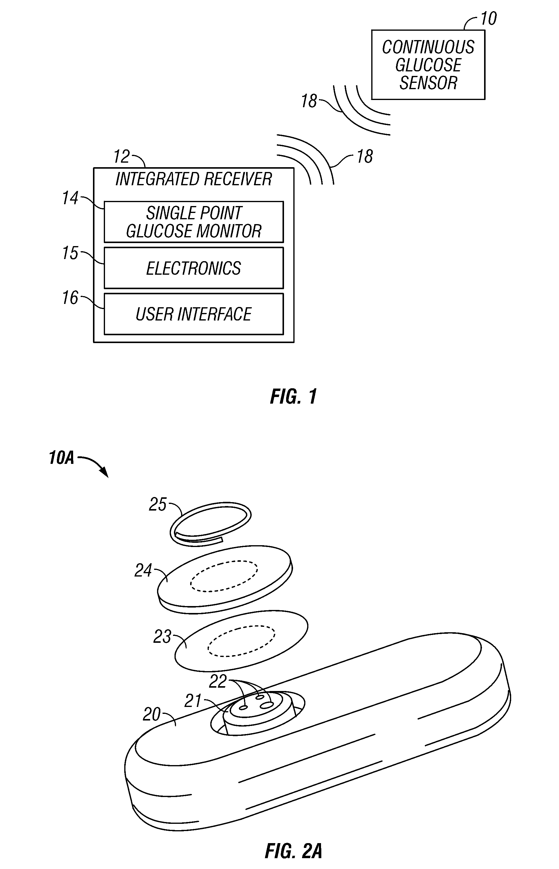 Integrated receiver for continuous analyte sensor
