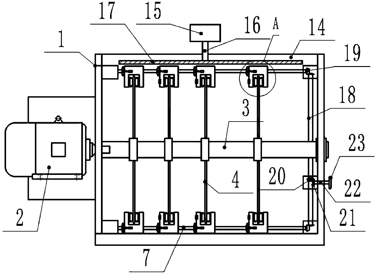 A method for manually adjusting the arbitrary spacing of saw blades for cutting plates of different thicknesses