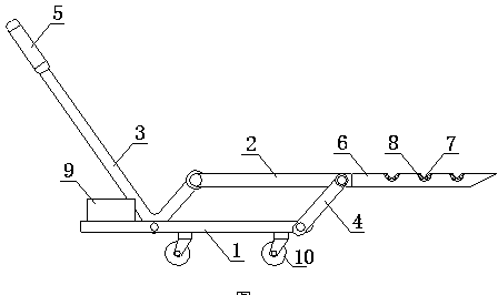 Carrying trolley for large-size oil cylinder