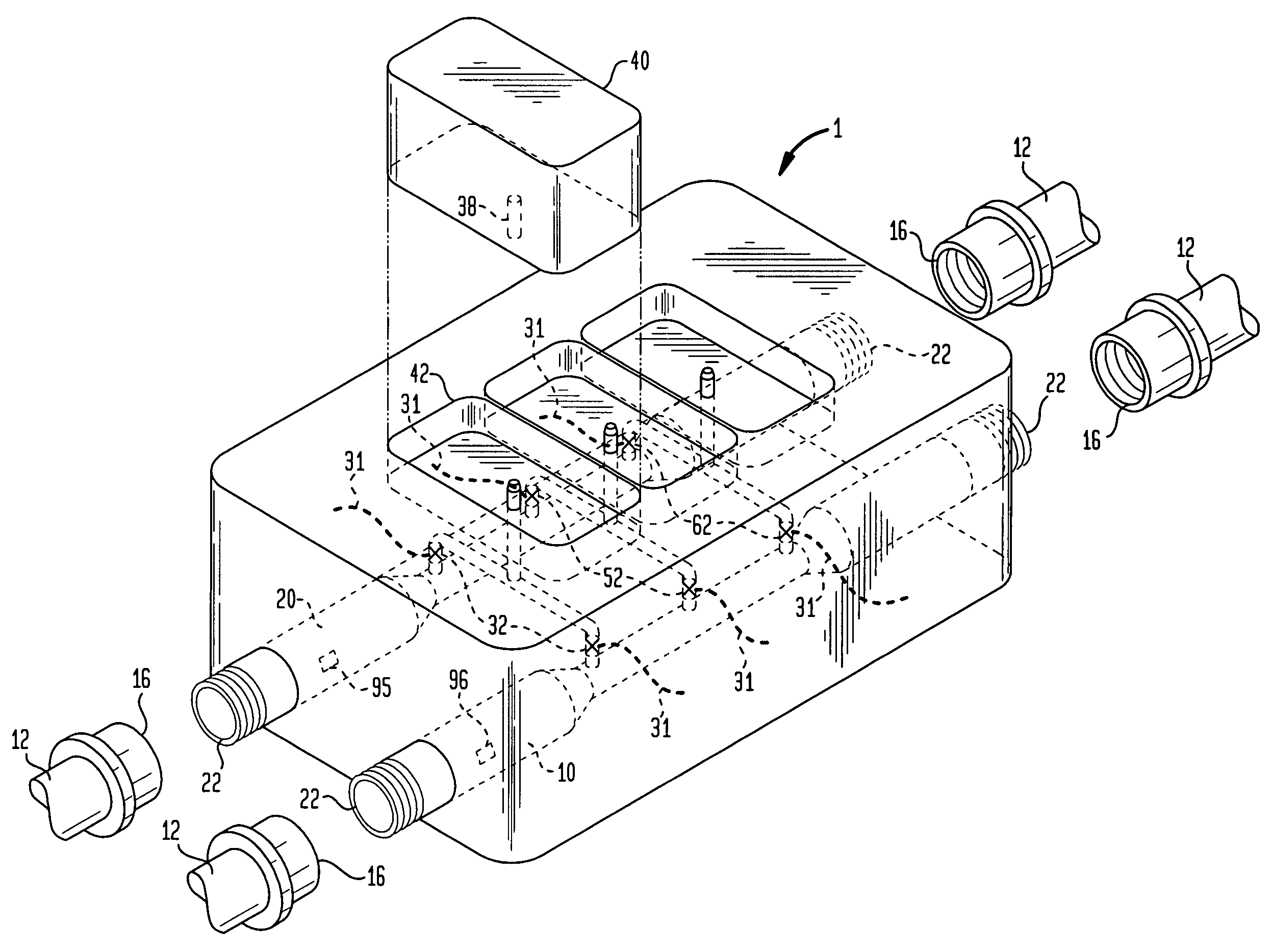 Automatic dispensing device for laundry care composition