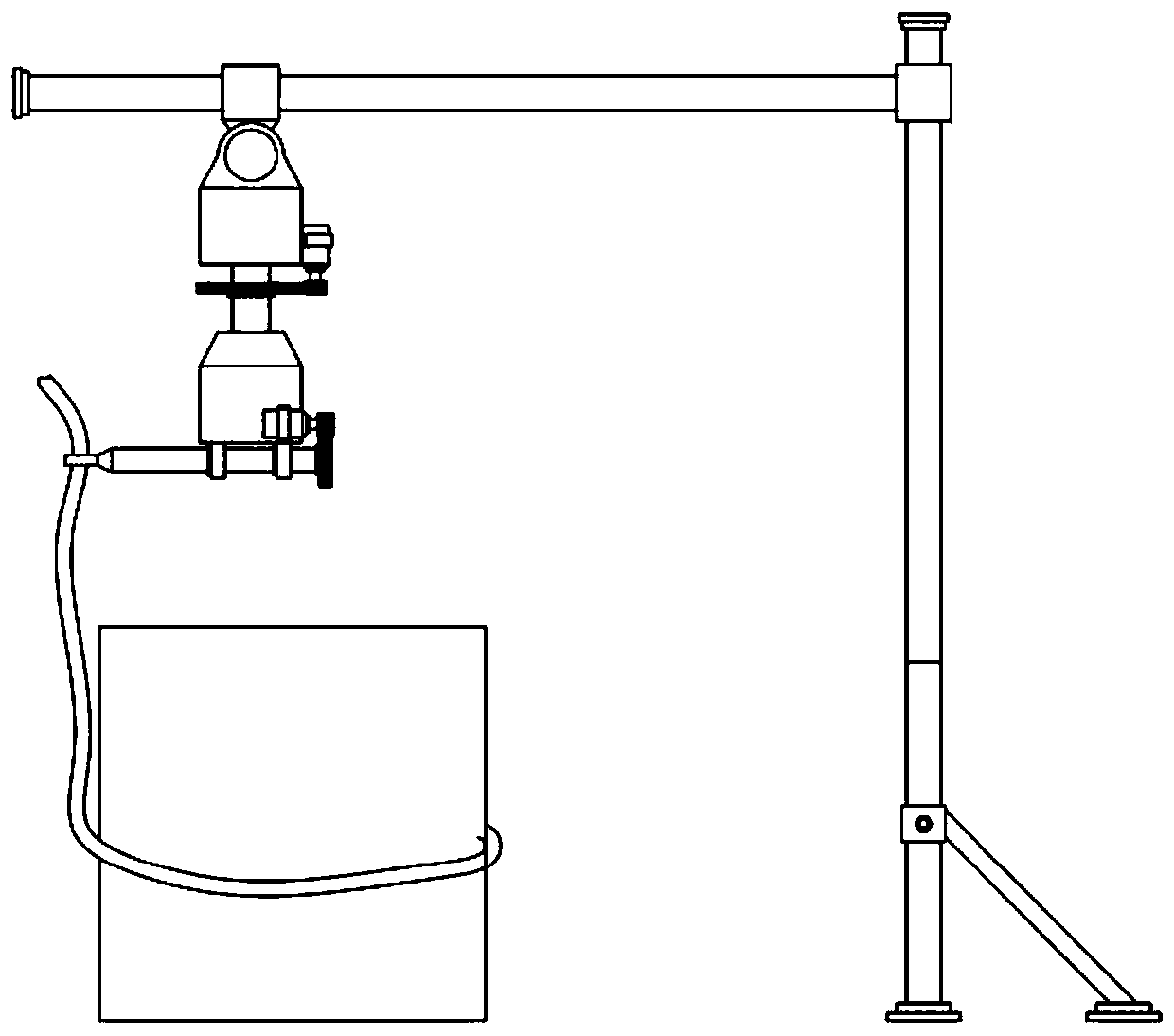 Five-axis digital-controlled inner container pipe winding machine