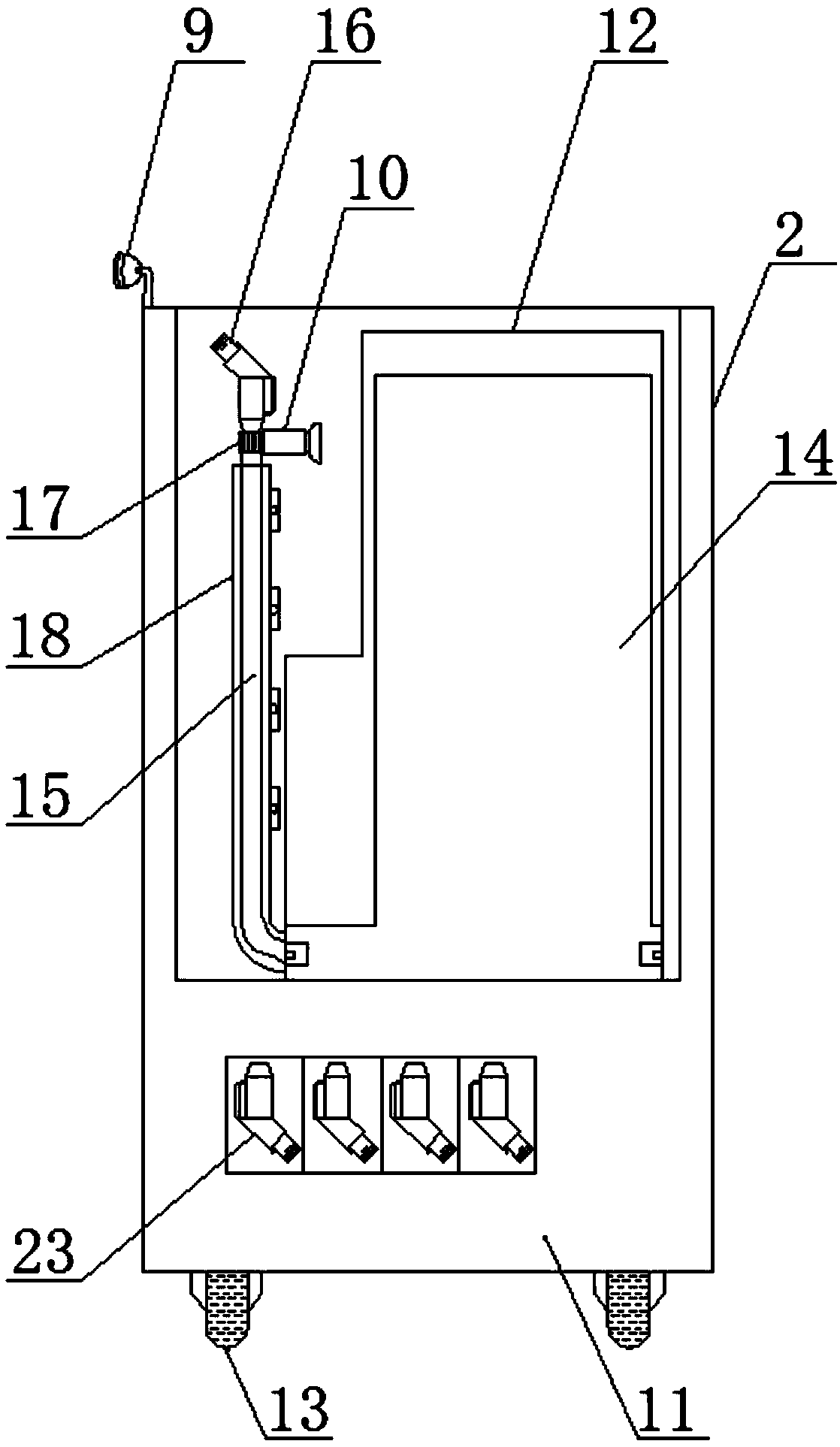 Split type charging equipment of electric vehicle and working method thereof
