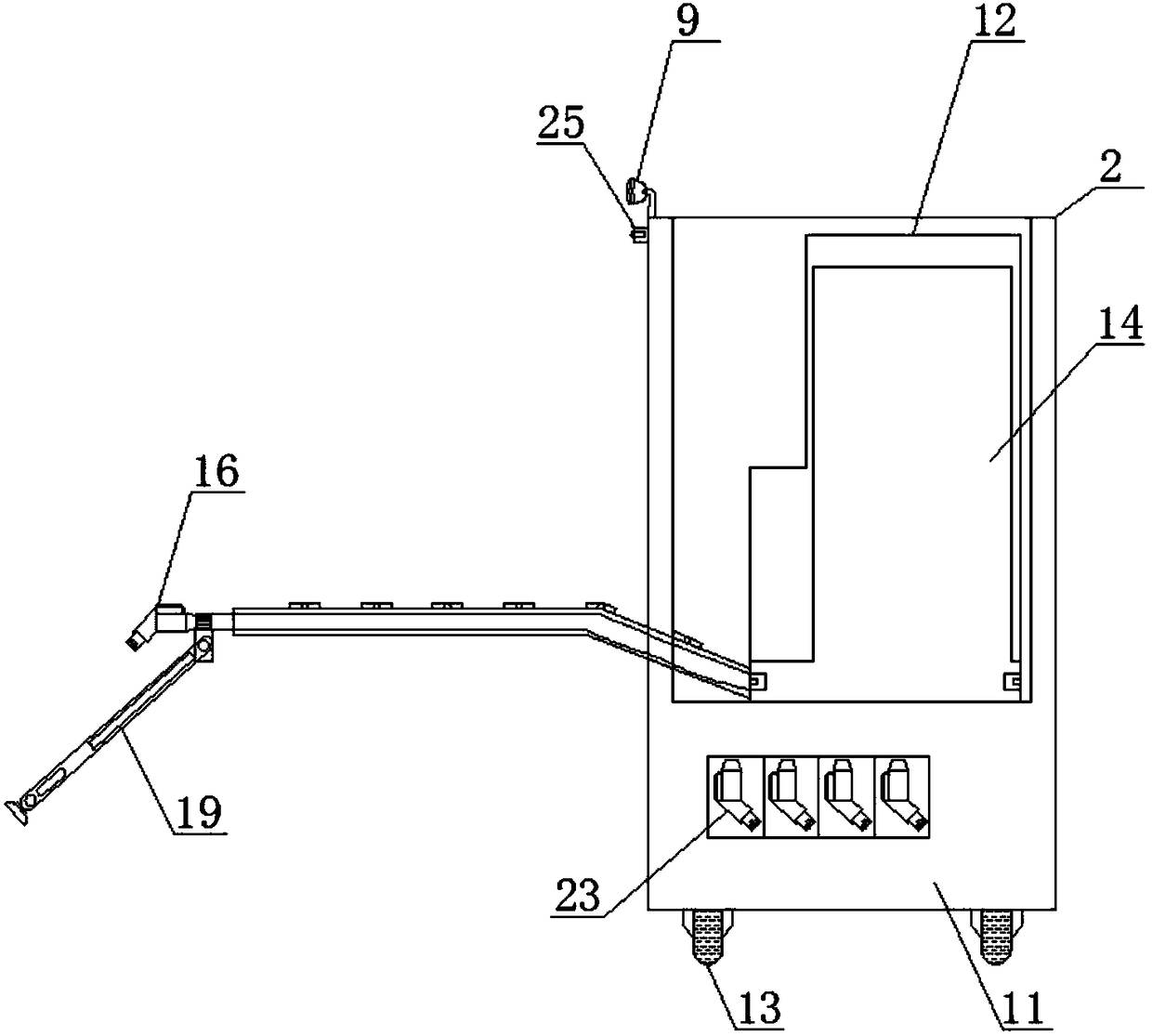 Split type charging equipment of electric vehicle and working method thereof