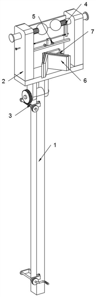 A retractable detection arm device for bridge detection