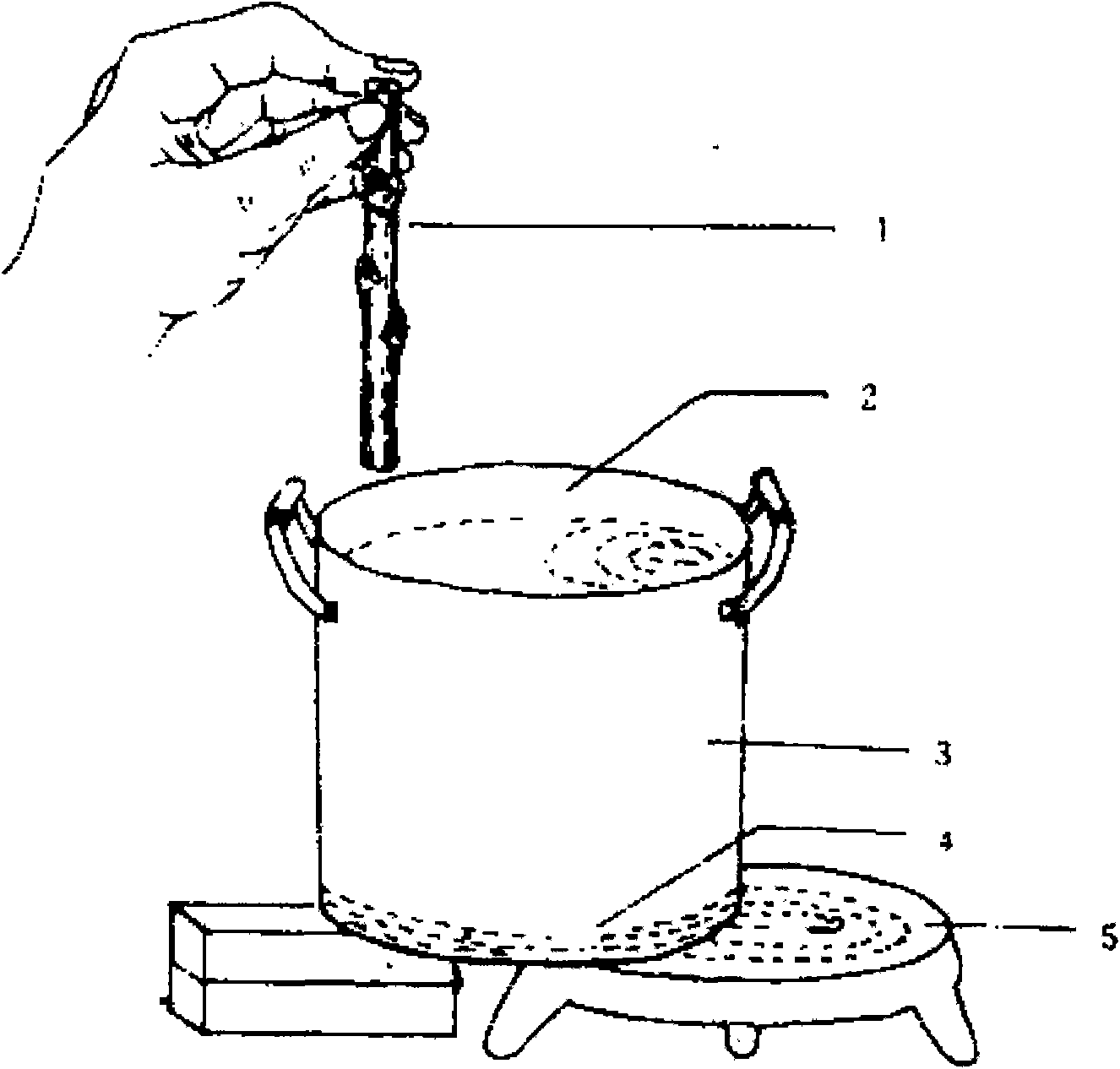 Wax sealing method for fruit tree cions