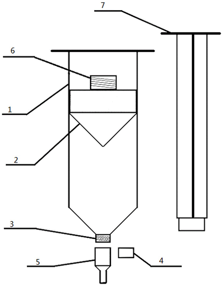 Piston type medical centrifuge tube and preparation method thereof for preparing platelet rich plasma