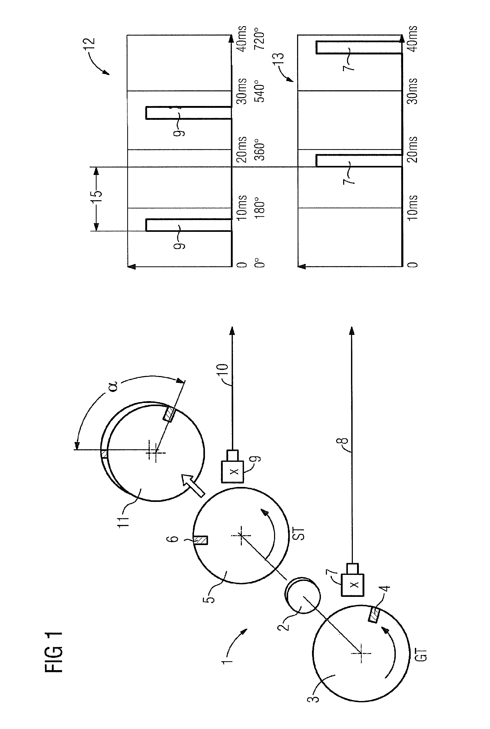 Method for determining a twist angle