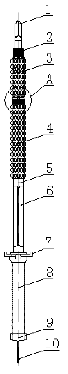Combined-type baton and elongated combined-type baton