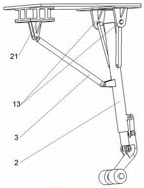 Loading method of aerodynamic load for automatic control spring-damping system of landing gear