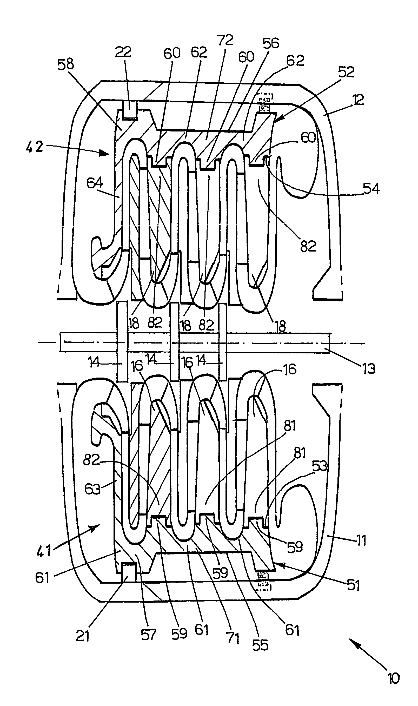 Multistage centrifugal compressor