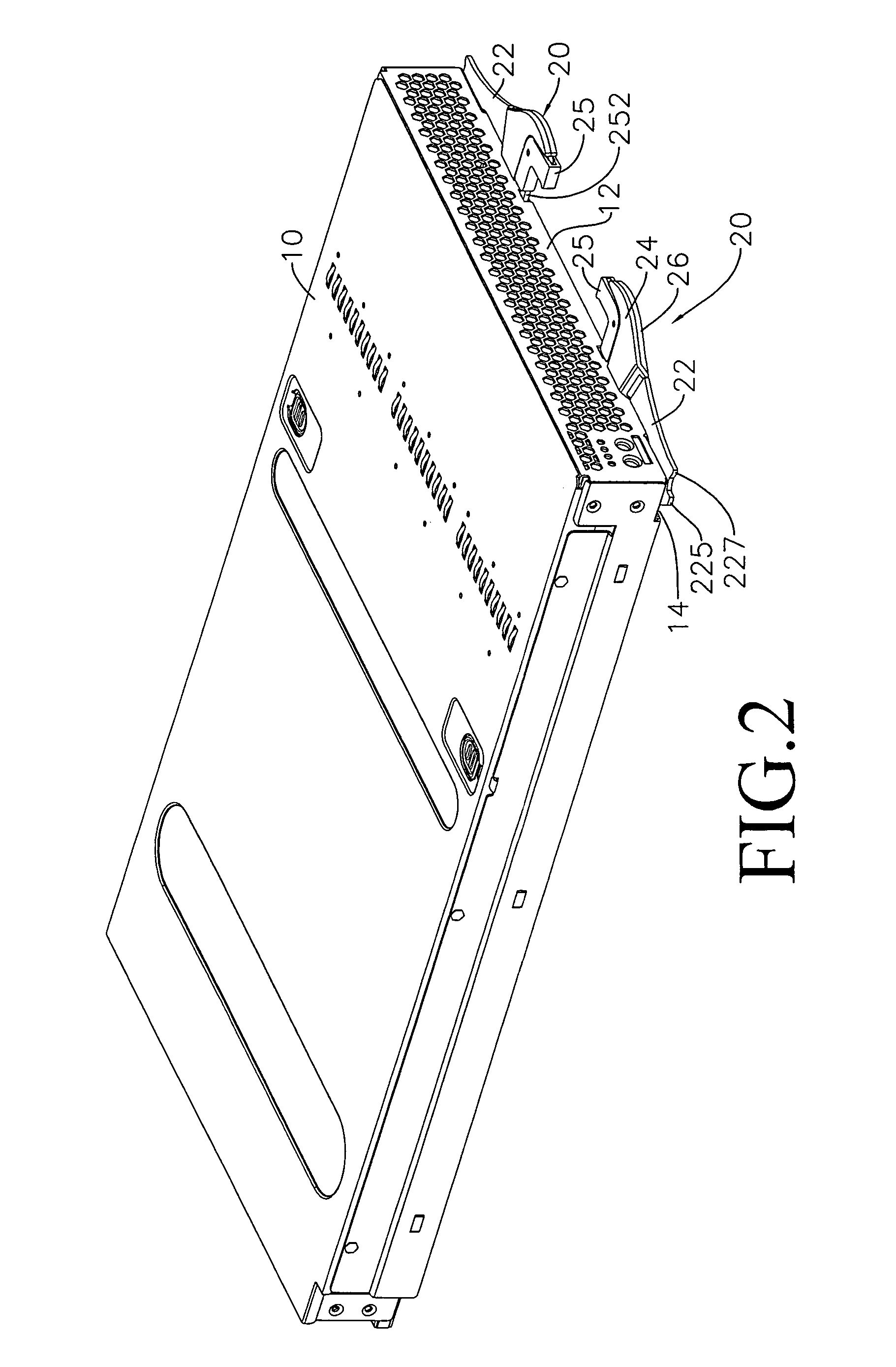 Modular case handle positioning device