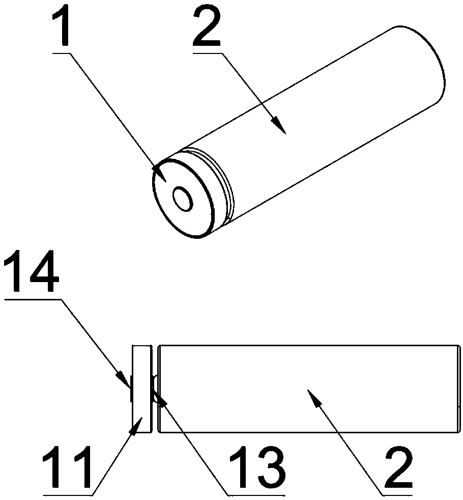Method for changing battery core into universal battery, and adapter thereof