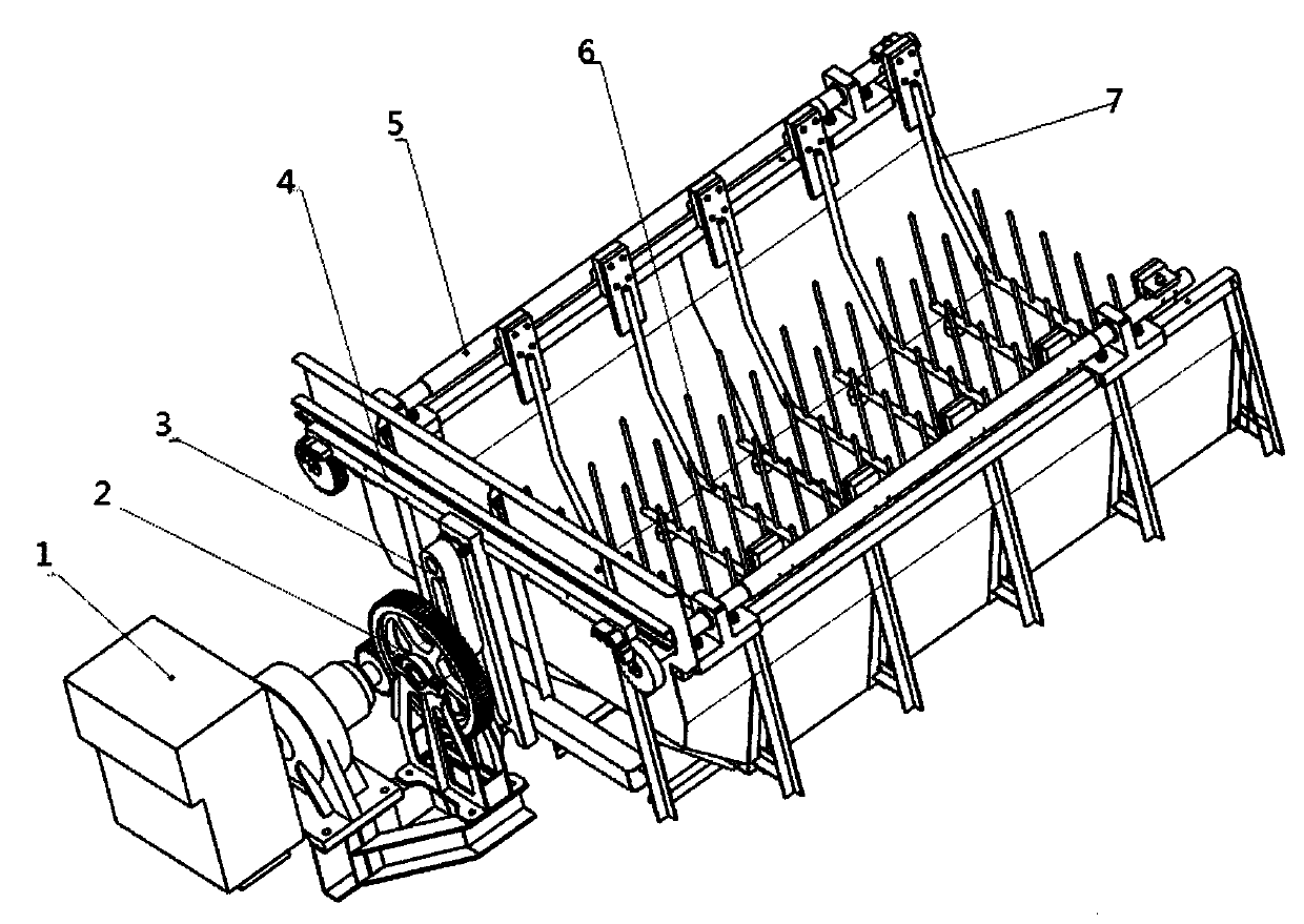 Automatic sea cucumber and sea grass separating device