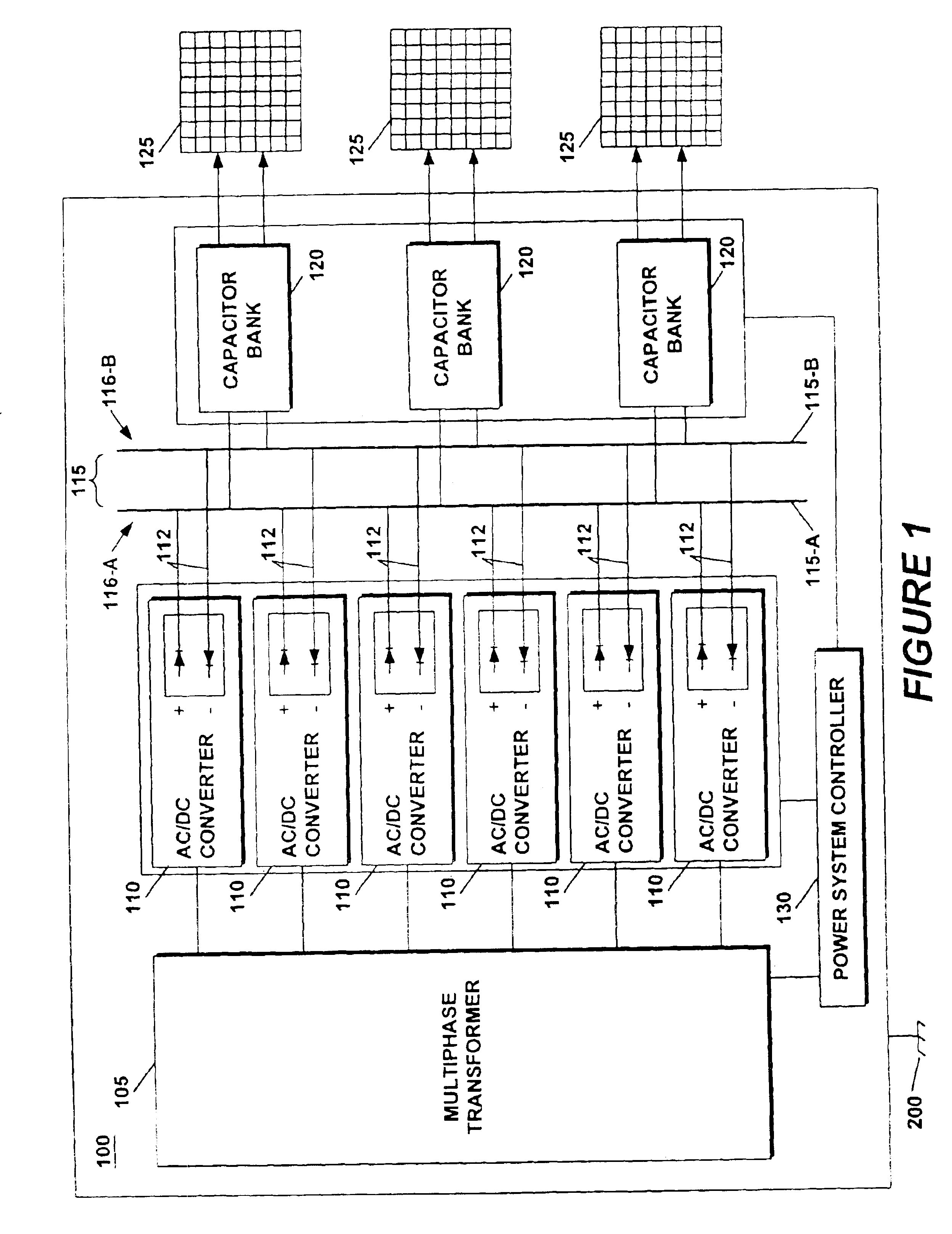 Method and apparatus for a power system for phased-array radar