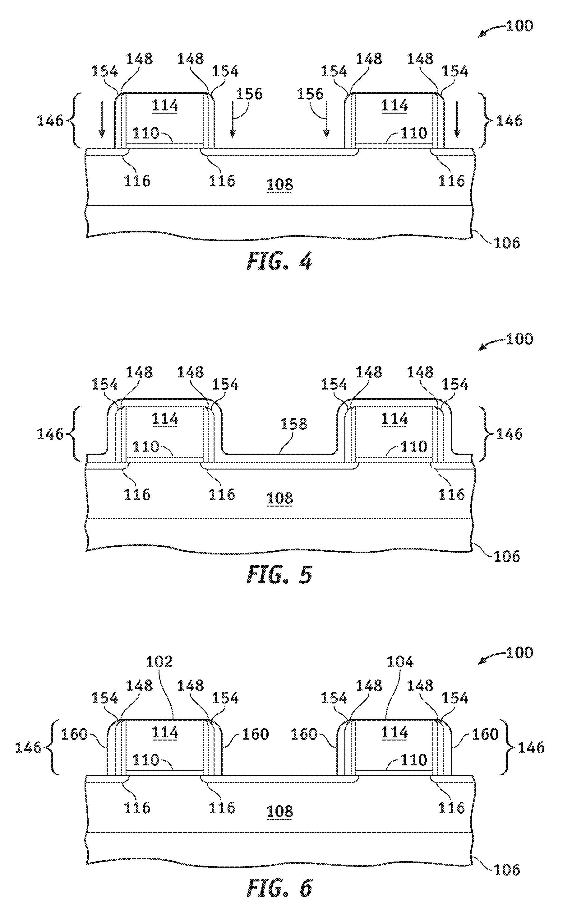 Mos structures that exhibit lower contact resistance and methods for fabricating the same