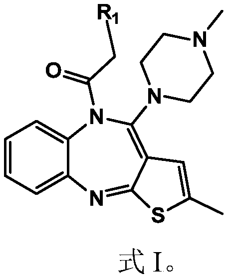 Olanzapine derivative, preparation method and uses thereof