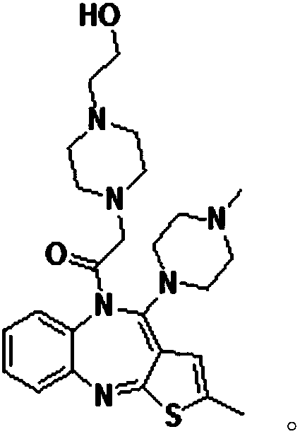 Olanzapine derivative, preparation method and uses thereof