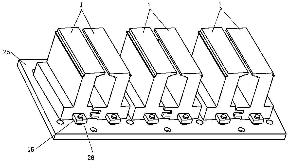 Stator module structure of linear motor primary part