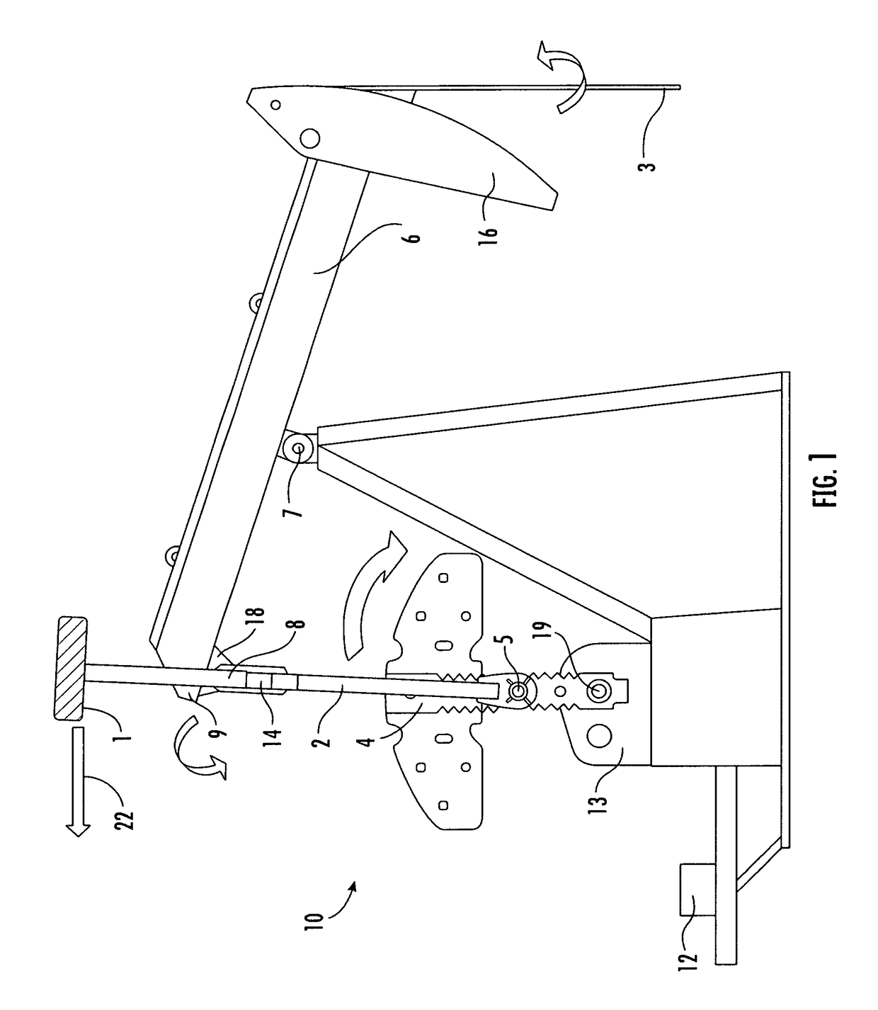 Articulated reciprocating counterweight