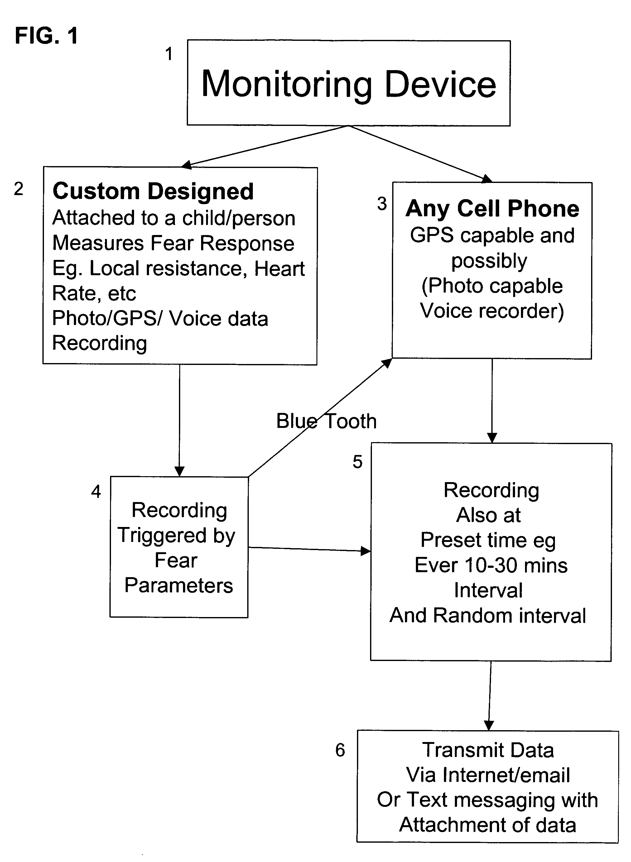 Systems and methods for remote monitoring of fear and distress responses