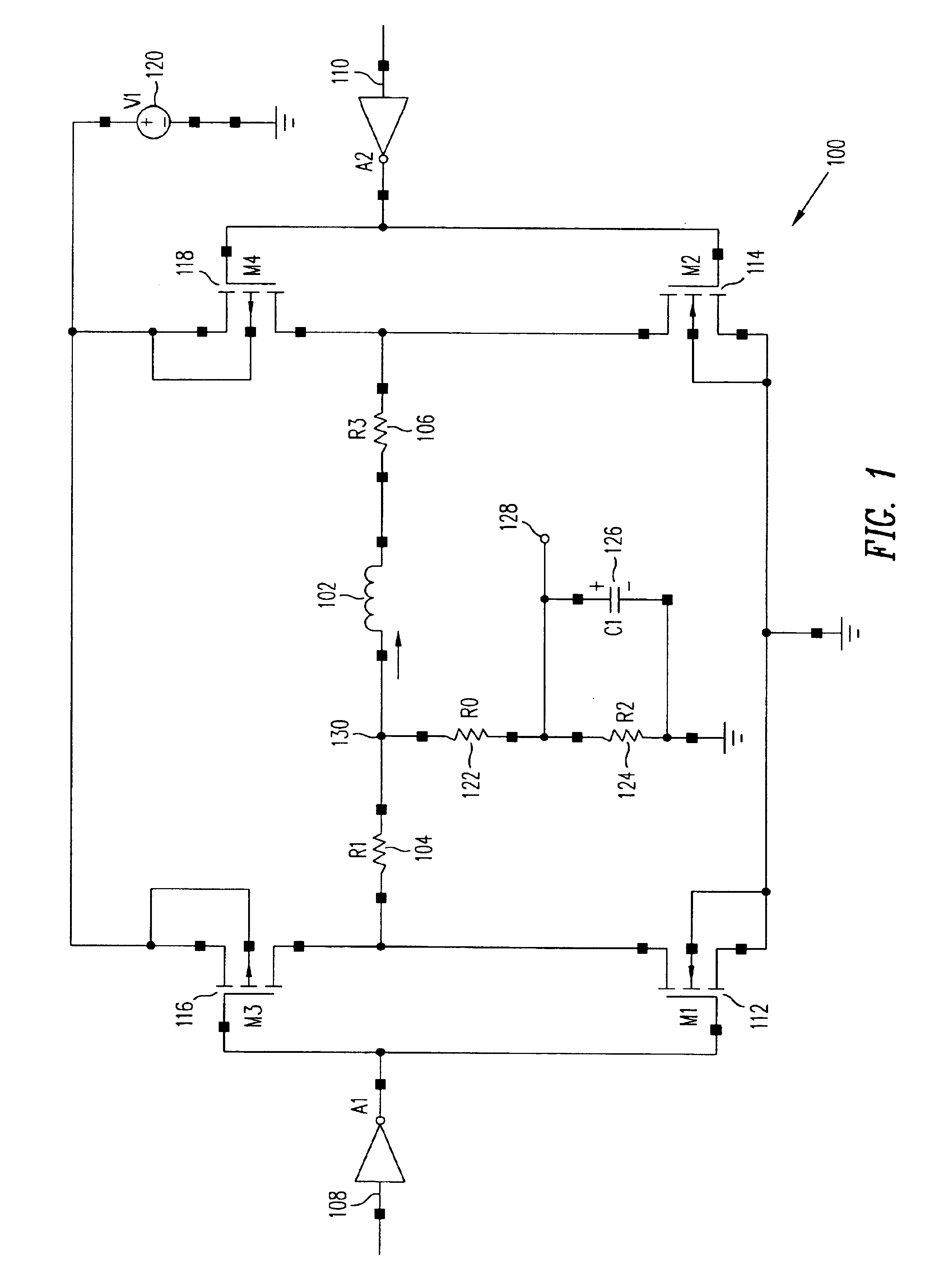 Open head detection circuit and method in a voltage or current mode driver
