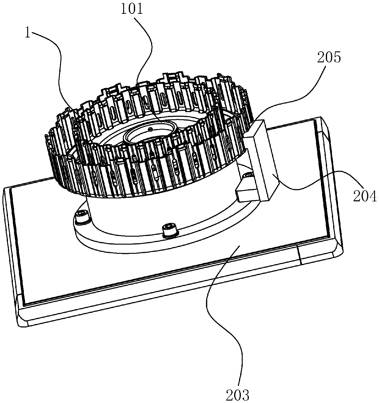 Guiding pressing-assembling and detecting device for special-shaped seal ring