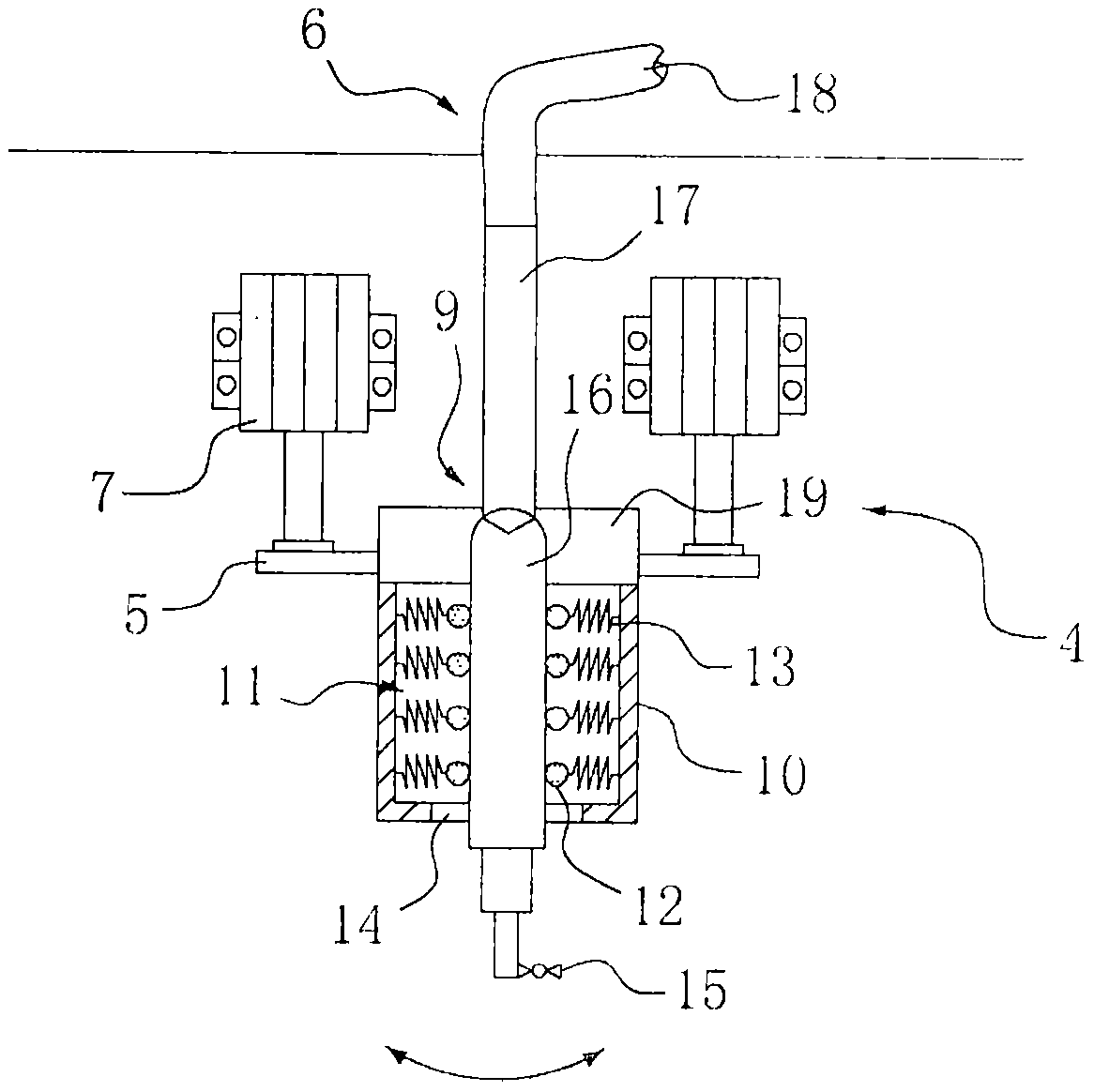 Scientific expedition vessel with continuous sampling device for surface water during sailing process