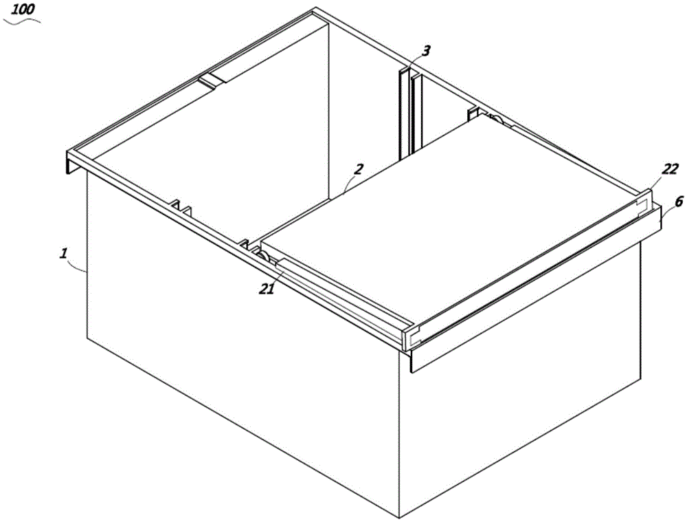 Drawer and refrigerator using drawer