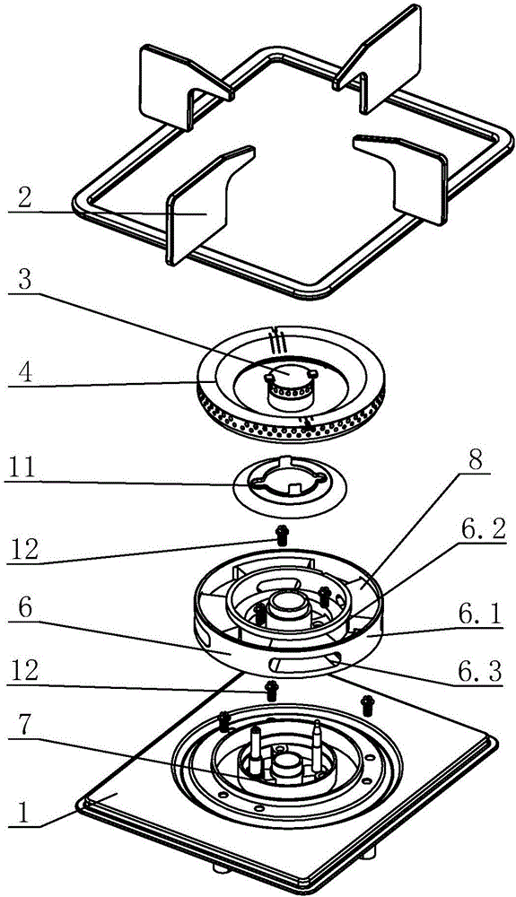 Dual-mixture dual-oxygen-supplementation combustor with positioning ignition and flame stabilizing structure and manufacturing method thereof